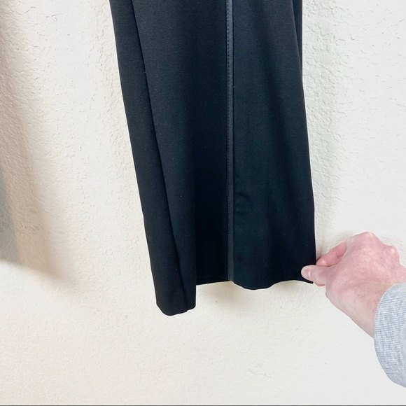 Cache Black Faux Leather Stripe Pants - Picture 3 of 9